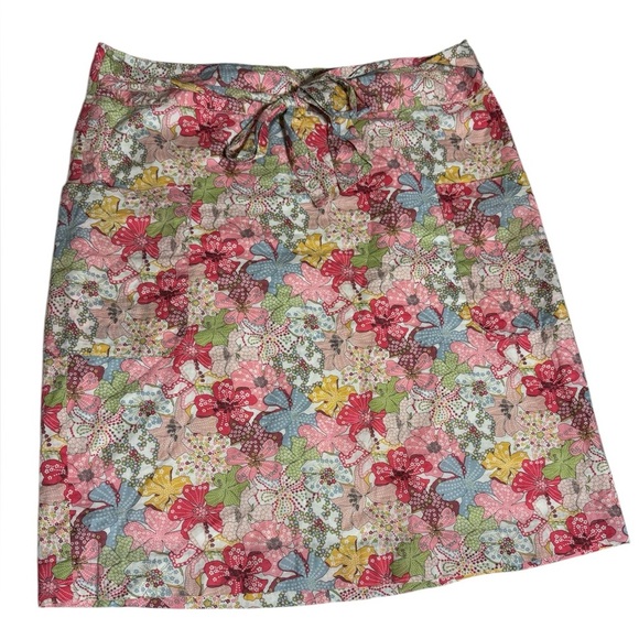 Floral Print Skirt with Tie Waist Size 10 - Picture 1 of 9